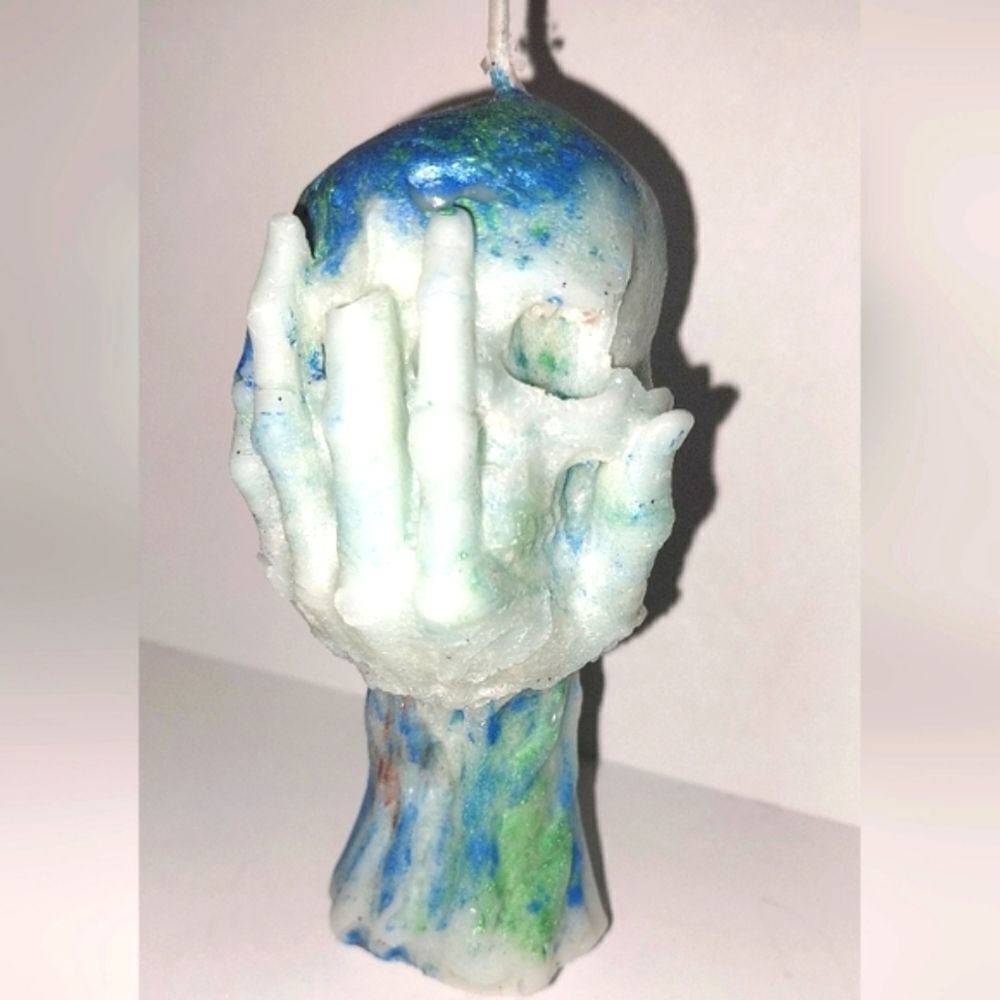Hand crafted limited edition from our Raging skull candls collection